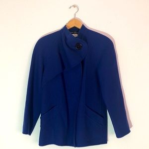 SALVATORE FERRAGAMO COBALT JACKET.